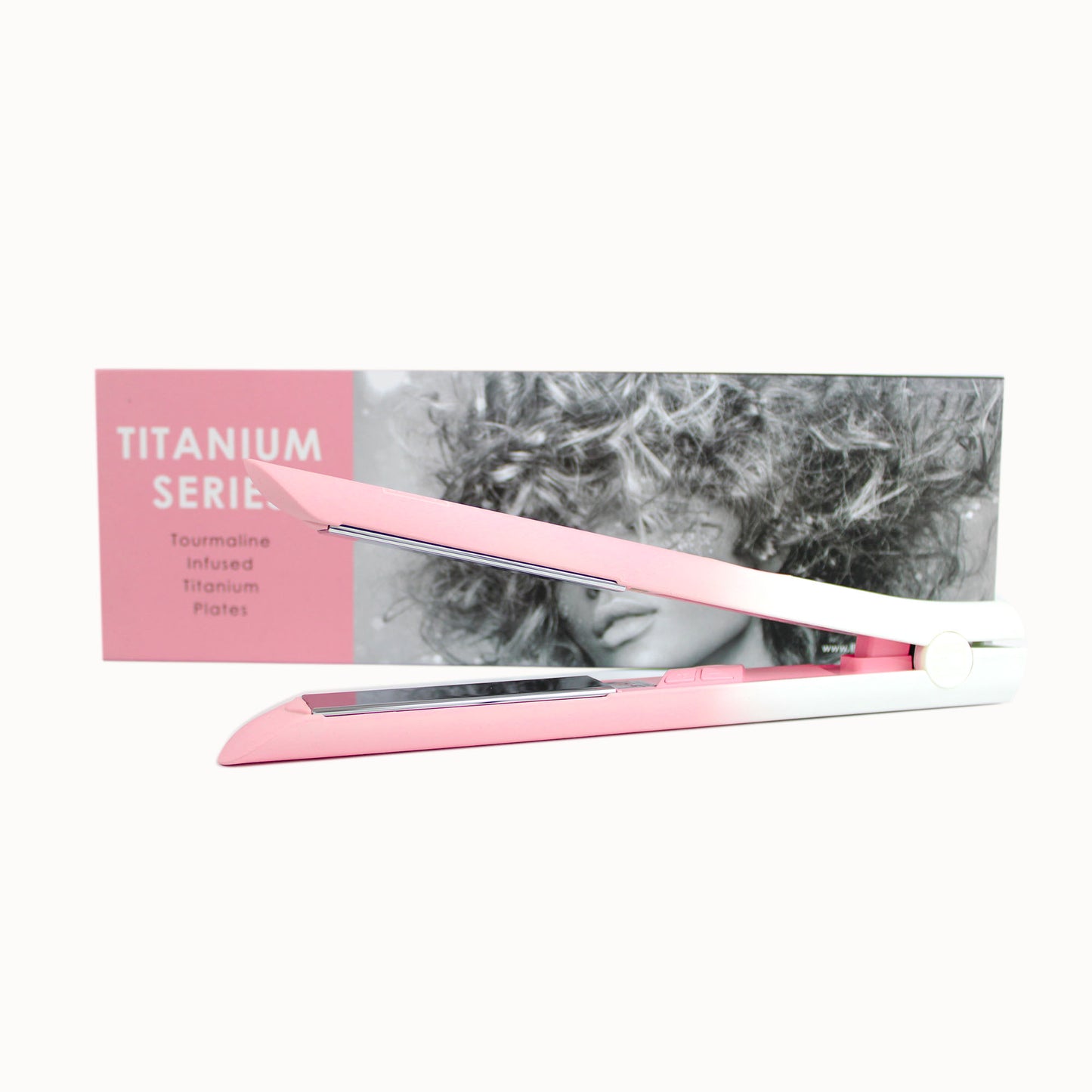 Alaciadora Titanium Smart Tourmaline - Rosa con Blanco